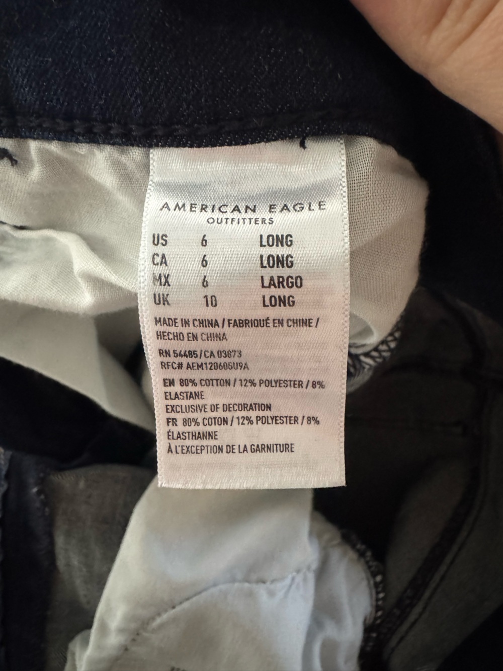 American Eagle Outfitters The Dream Jean Dark Wash Skinny Jeans - Picture 9 of 10
